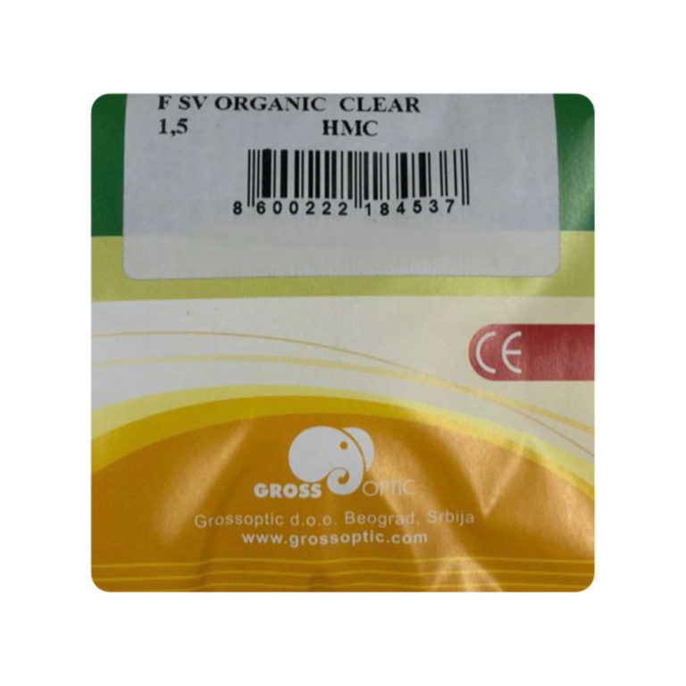 Gross SV organic clear 1.5 HMC