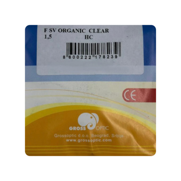 Gross organic clear SV 1.5 HC