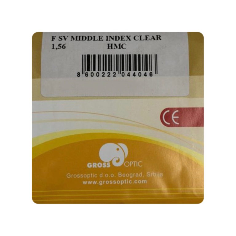 Gross SV 1.56 HMC Middle index clear