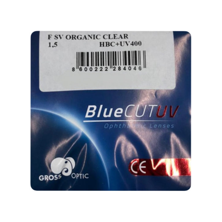 Gross SV 1.5 Organic clear HBC+UV400 (2 линзы)